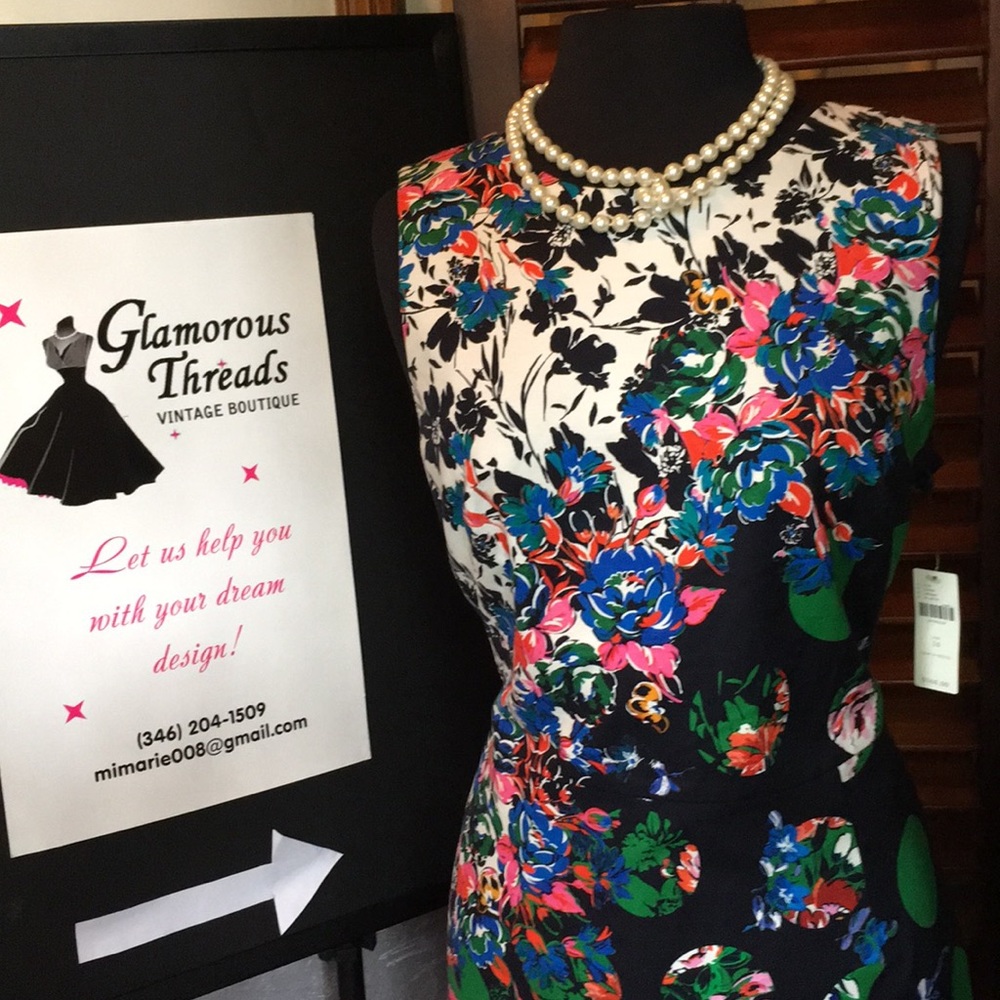 Maeve floral mixed print dress,